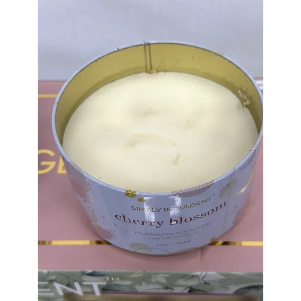 3 Piece Fragranced Candle Set Made with Essential Oils and Soy Wax -Each Cand
